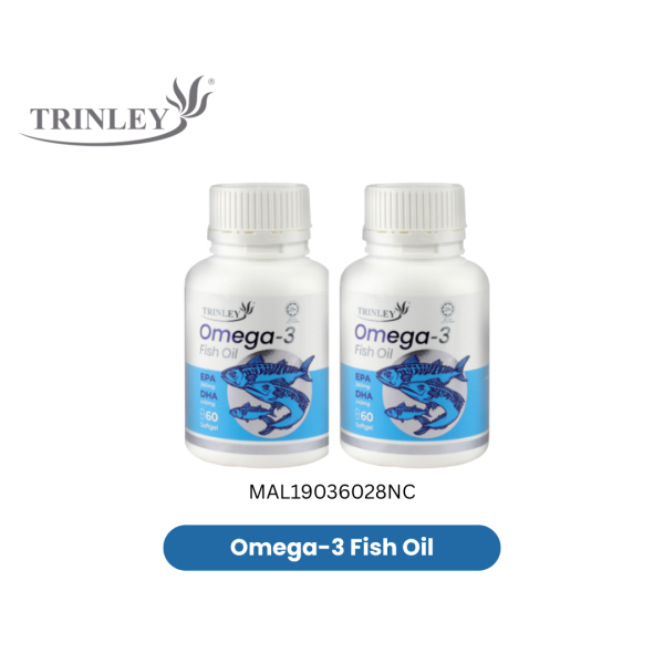 [TP] TRINLEY OMEGA-3 FISH OIL 60S TWINPACK-MAL19036028NC (Free Supplement Gift)